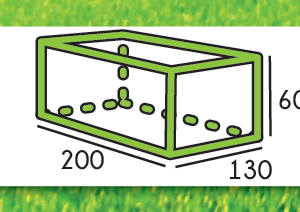 Pokrowiec na stół ogrodowy prostokątny 200x130x60
